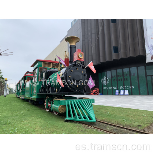 Tren de pista eléctrica para personas trenes de diversión.